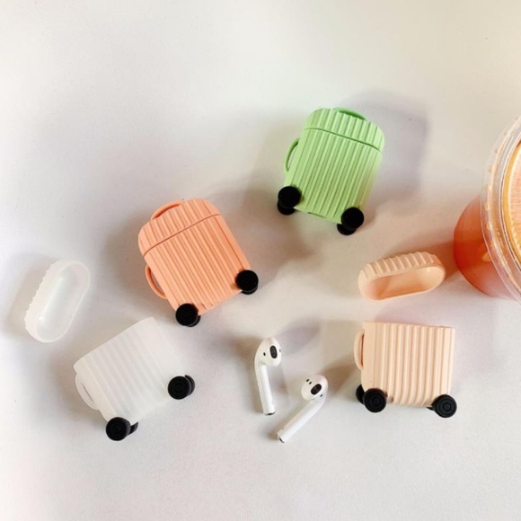 NEW Cute Suitcase Airpods Silicone Case - Picture 2 of 6